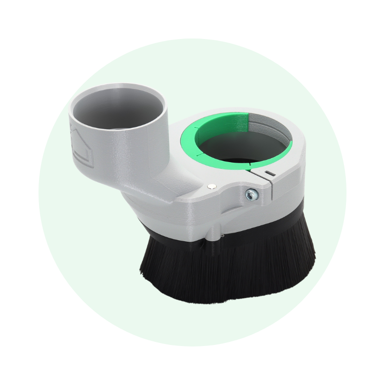 YoraHome SilverBack/CrossRiver 3-in-1 Dust Shoe (For Makita, Dewalt & Water-Cooled Spindle)