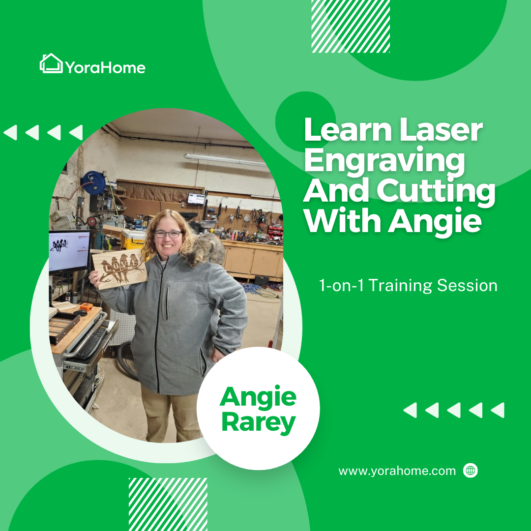 Learn Laser Engraving And Cutting With Angie (1-on-1 Training)